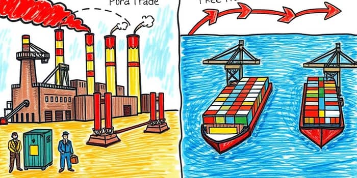Acordos Comerciais: Protecionismo vs. Livre Comércio e Seus Impactos